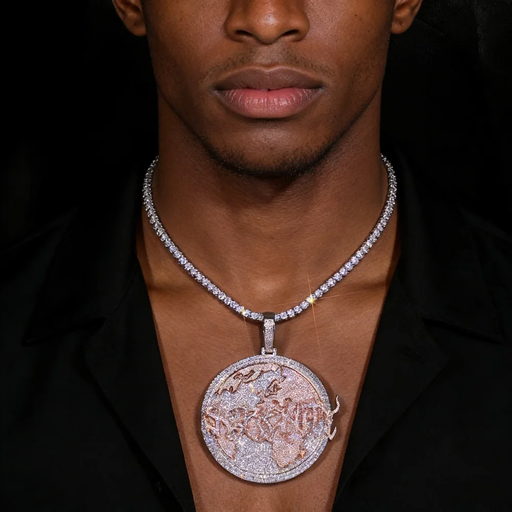 

Ожерелье с подвеской в виде буквы из хип-хоп коллекции Ny, 80 мм, с полным алмазным паве, покрытие из розового золота, ювелирное изделие