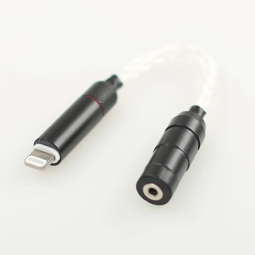 para Lightning para adaptador de tomada de fone de ouvido de 3,5 mm e 2,5 mm para iPhone 8 X 7 plus 5 6 5s