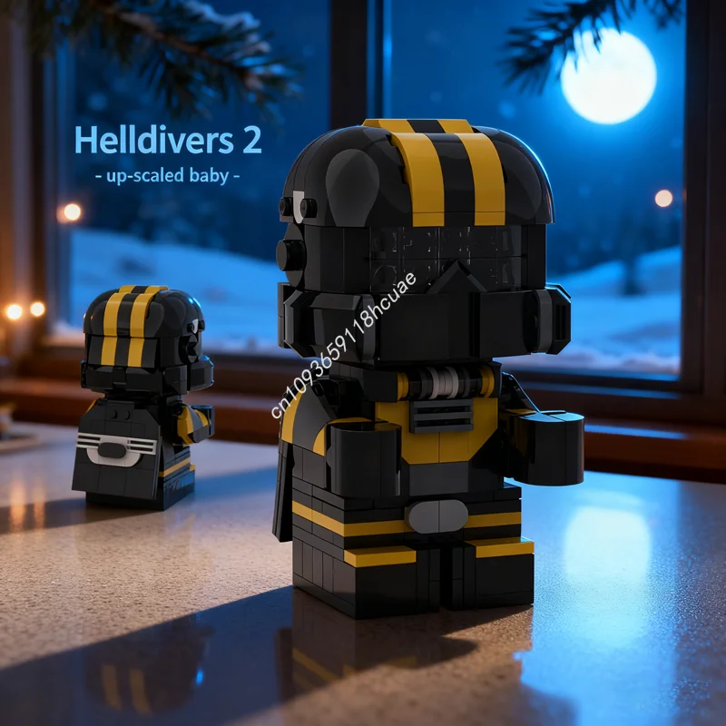

346 шт. MOC Helldivers 2 Up масштабная детская игровая модель игрушки строительные блоки конструкция сборка DIY кирпич Рождественский подарок на день рождения