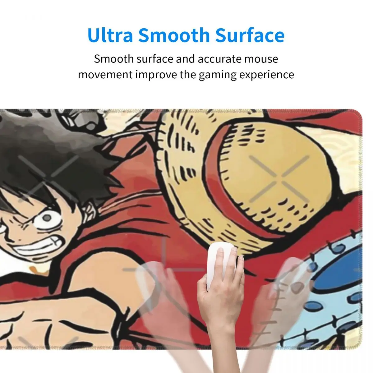 Luffy Using Haki Wano Arc Rubber Keyboard Pads
