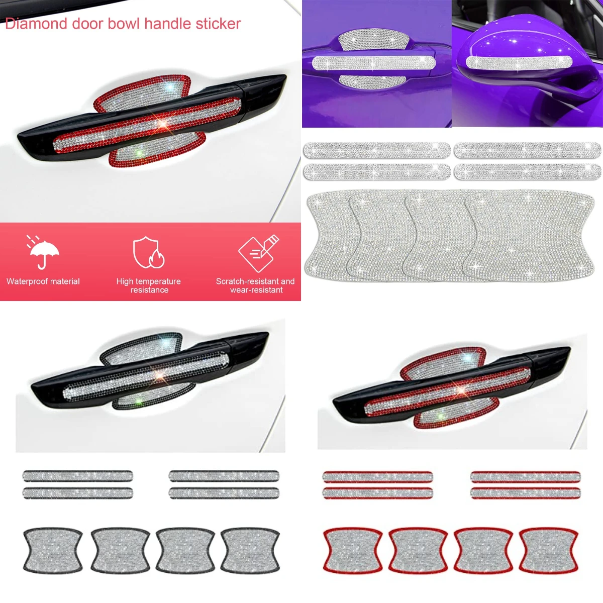 

Car Door Handle Door Bowl Sticker Protection Car For Lotus Emira Evija Elise Exige Evora Europa Esprit Eletre ( SUV) Carlton Se