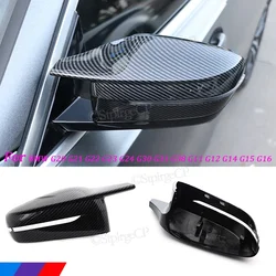 G20 G21 Carbon Fiber Bright Black car side mirror cover For BMW 3 4 5 7 8 Series G30 G38 G22 G23 G11 G12 G15 G16 M3 M4 Style