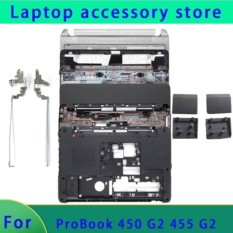 

Новинка, подходит для ноутбука Probook 455 G2 450 G2, задняя крышка ЖК-дисплея/передняя панель/петли/подставка для рук/нижняя крышка, крышка сенсорной панели ABCD