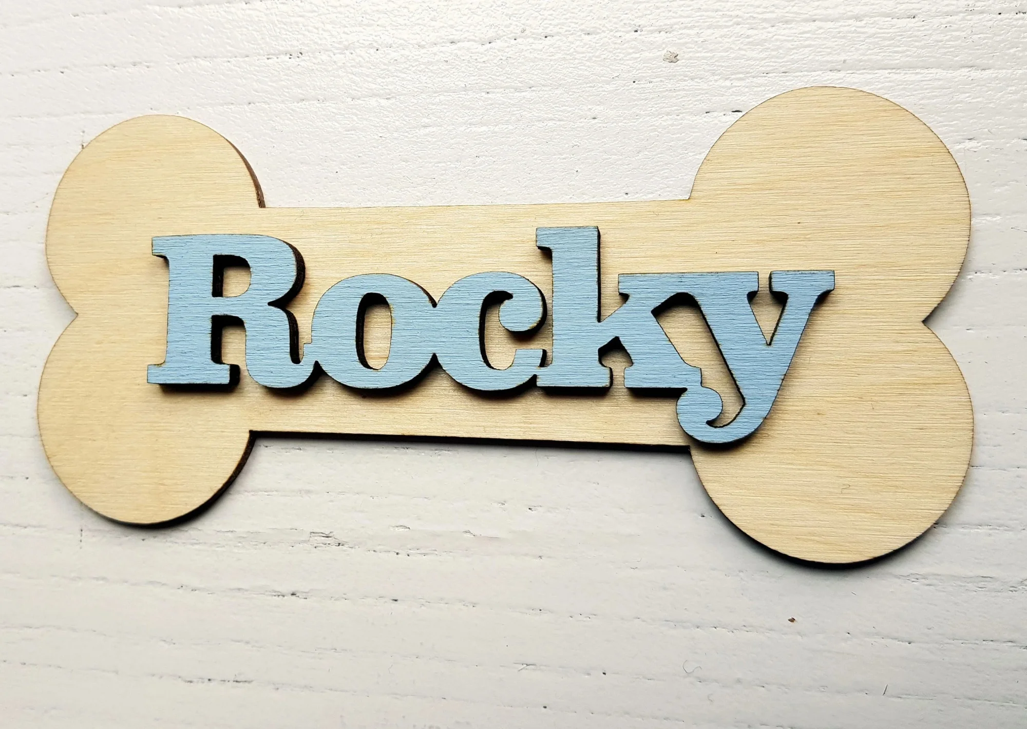 Personalized Wooden Bone Shape Dog Name Plaque Custom Pet Name Sign Dog Room Decor Unique Gift for Pet Lovers Wooden Dog Sign