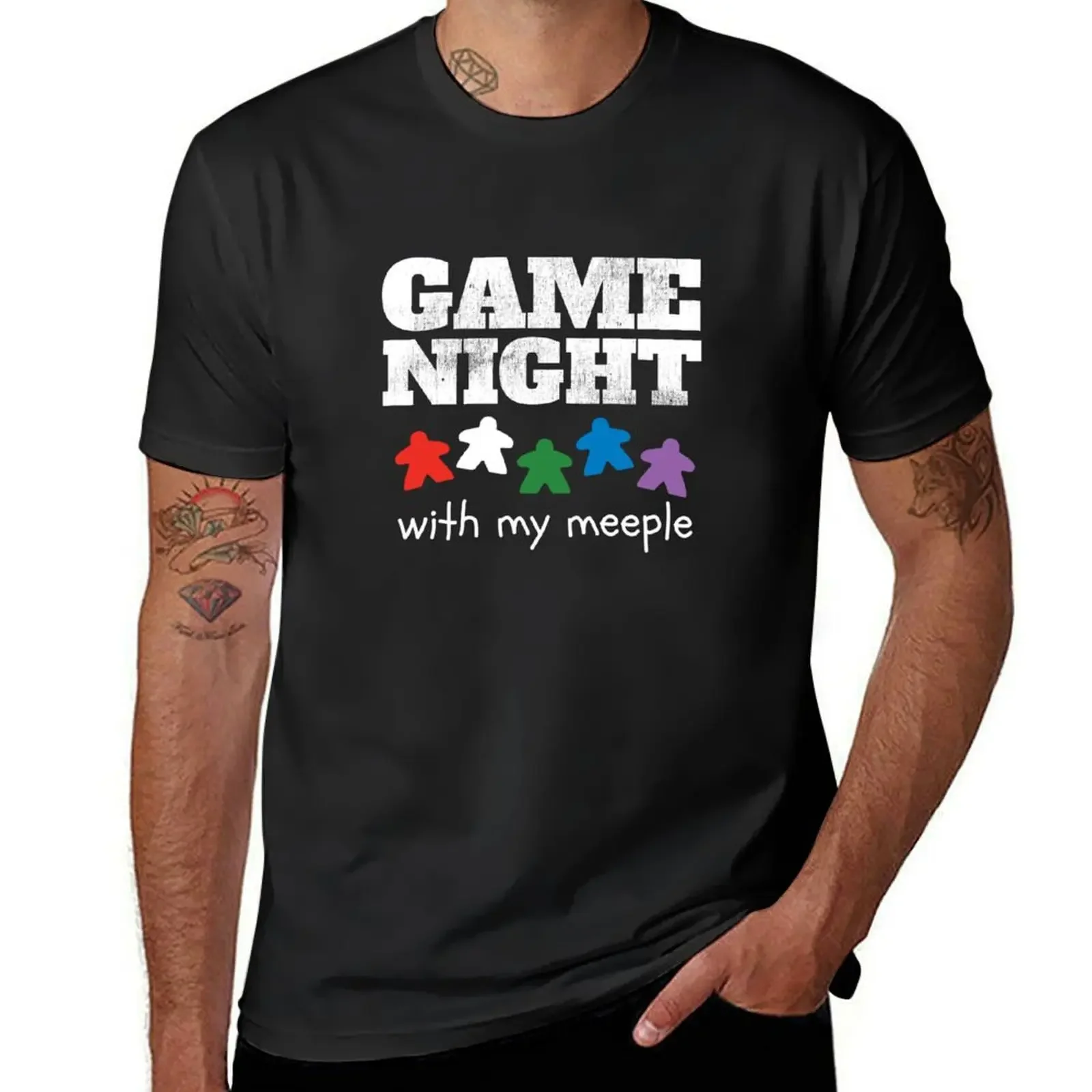 Board Game Night Family Friends T-Shirt vintage graphic tee vintage customizeds Men's t-shirts