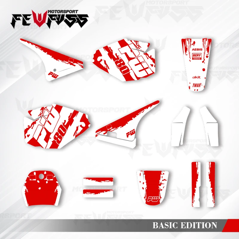 

Fewfuss графические наклейки наклейки мотоцикл фон на заказ для PW80 PW 80 001