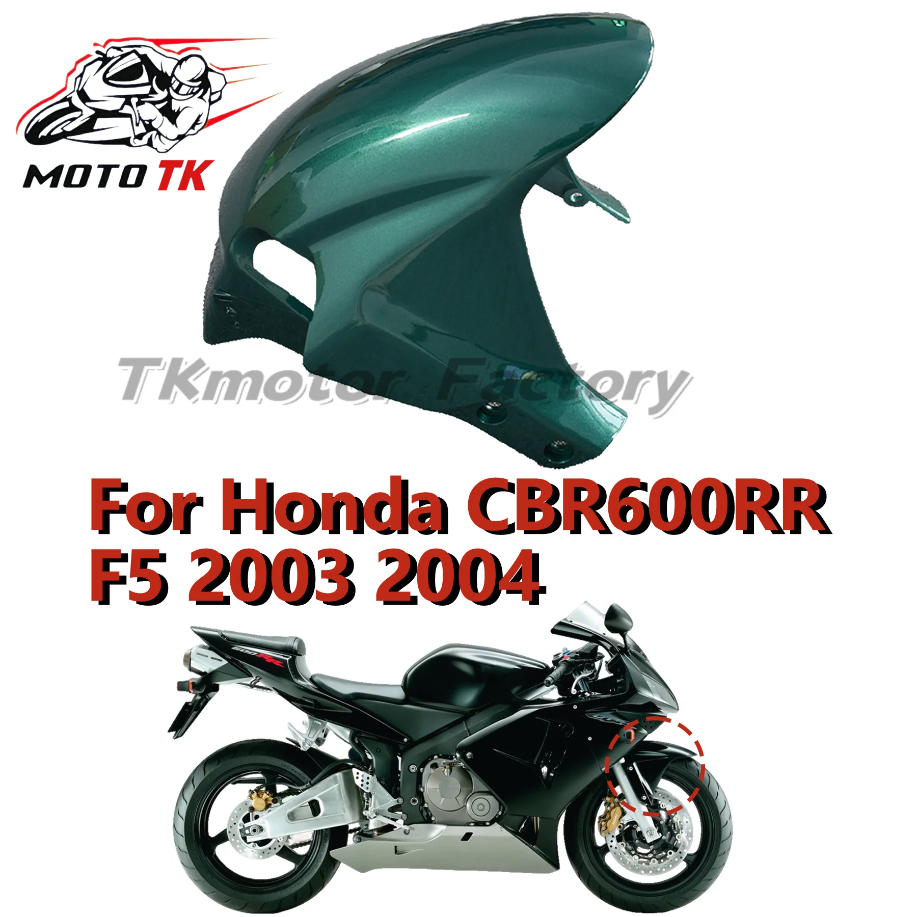 front-protector-included-front-fender-mudguard-abs-for-honda-cbr600r-f5-2003-2004