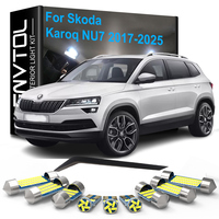 16pcs Car LED Interior Lights Canbus For Skoda Karoq NU7 2017-2025 Auto Dome Vanity Mirror Trunk Glove box Light Foot Door Lamps