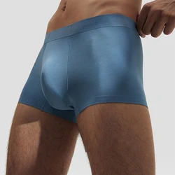 3p Men's Underwear 3A Antibacterial Boxer Panties 50S Modal 1p Breathable Seamless Sexy Boxer Shorts Stretch Solid Color Panties