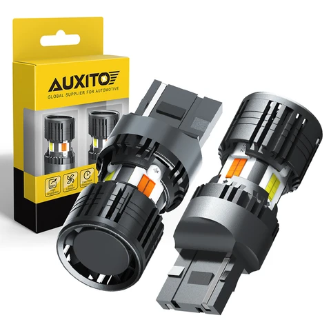 AUXITO Комплект Из 2 Двухцветных Светодиодных Ламп T20 W21/5W 7443 Canbus (желтый И Белый) Для Автомобильных Указателей Поворота