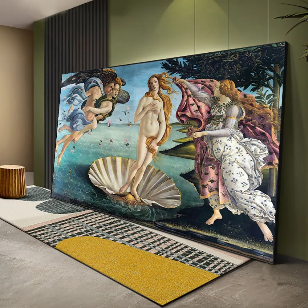 Botticellis El nacimiento de Venus Impresión artística en lienzo Reproducción clásica renacentista Decoración de pared