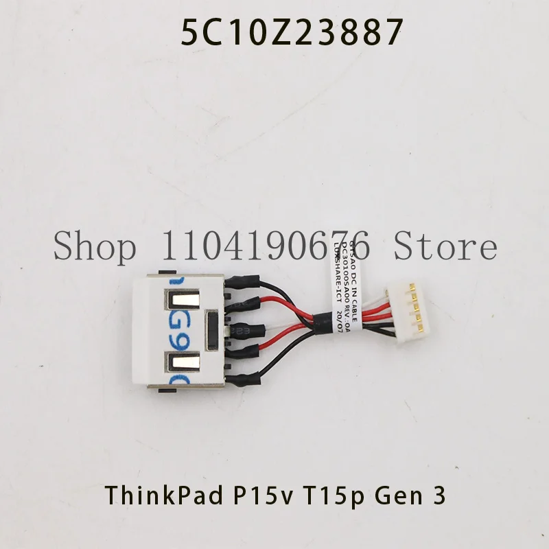

Gt5a0 разъем питания постоянного тока для ThinkPad p15v t15p Gen1 Gen2 Gen3 5c10z23887
