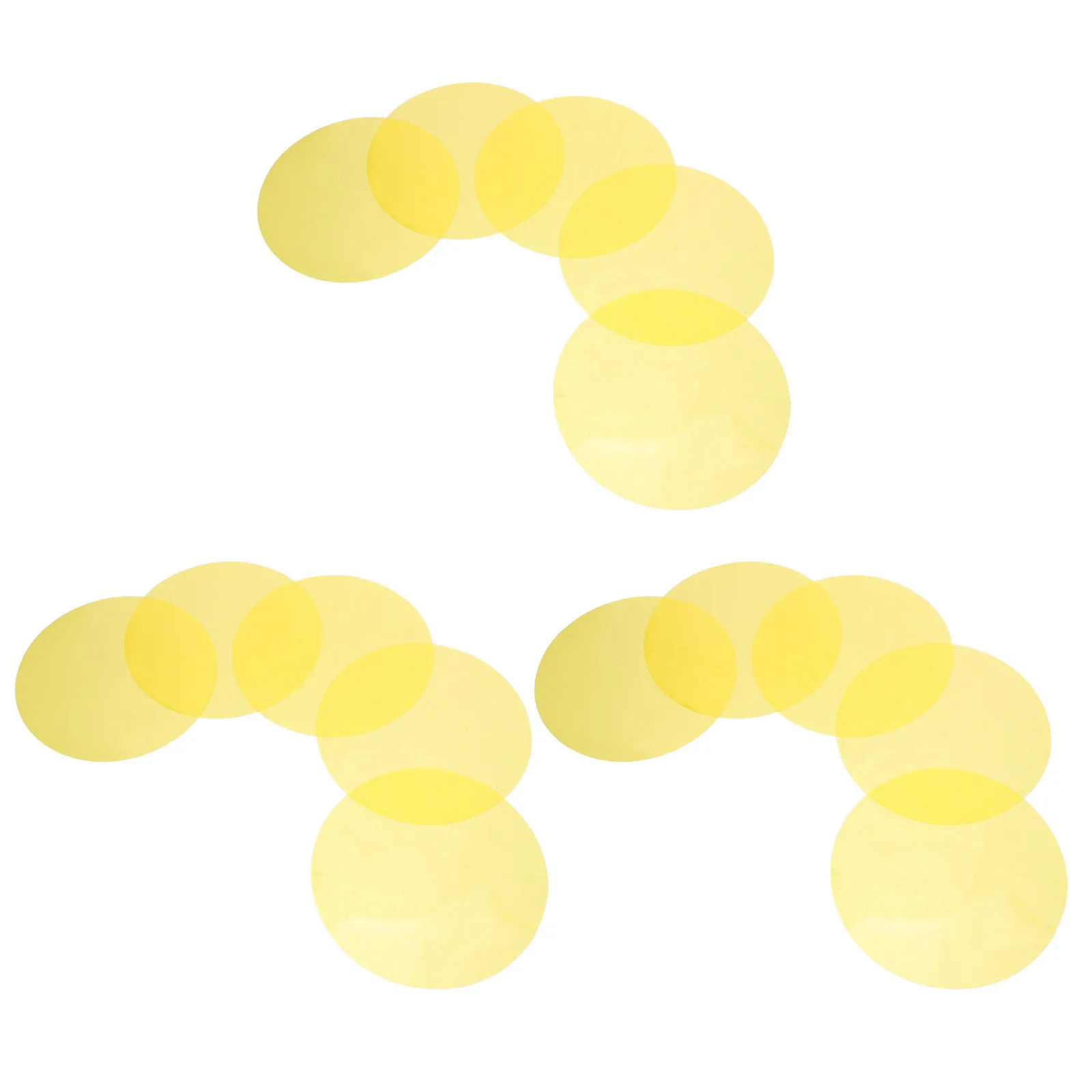 

15pcs Color Changing Lamp Film 7.4Cm Self Adhesive Transparent Gel Sheets Led Light Diffuser Filter Photography Lighting Gels