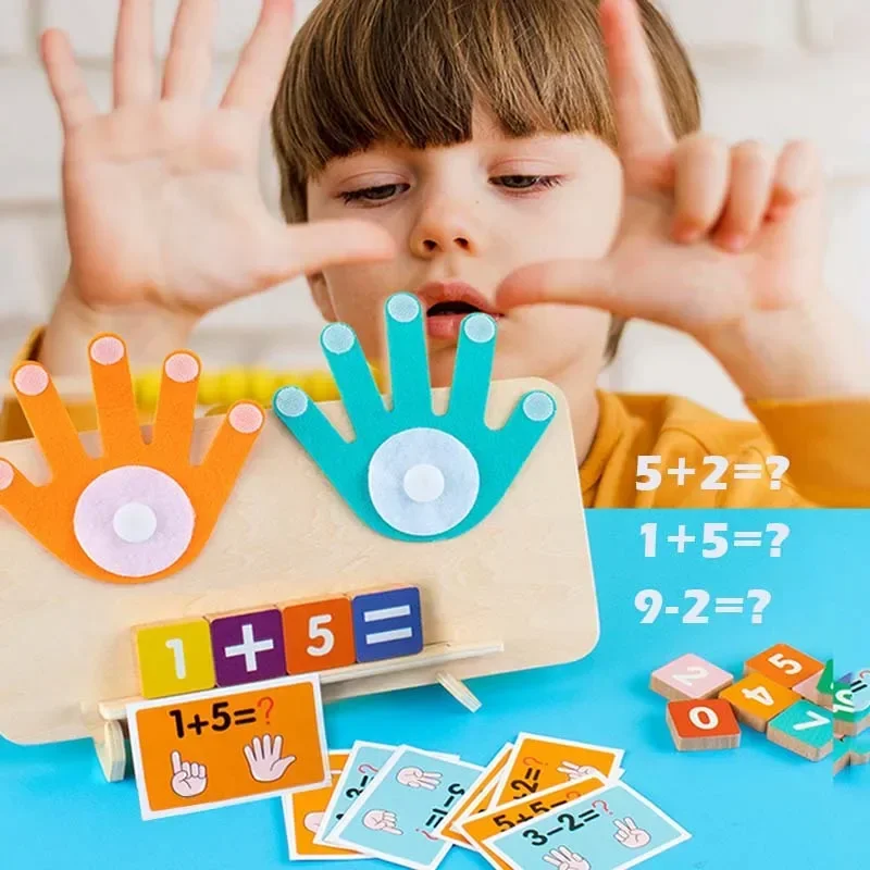 Educational Learning Number Toy for Toddler Finger Counting Math Toys Homeschool Supplies for Math Manipulates Montessori Toy