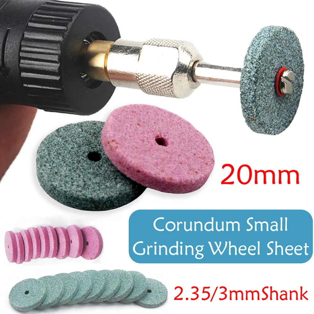 

1-10Pcs 20mm Grinding Stone Wheel Silicon Carbide Alumina Corundum Small Grinding Wheel Sheet Grindable Ceramic Resin Metal