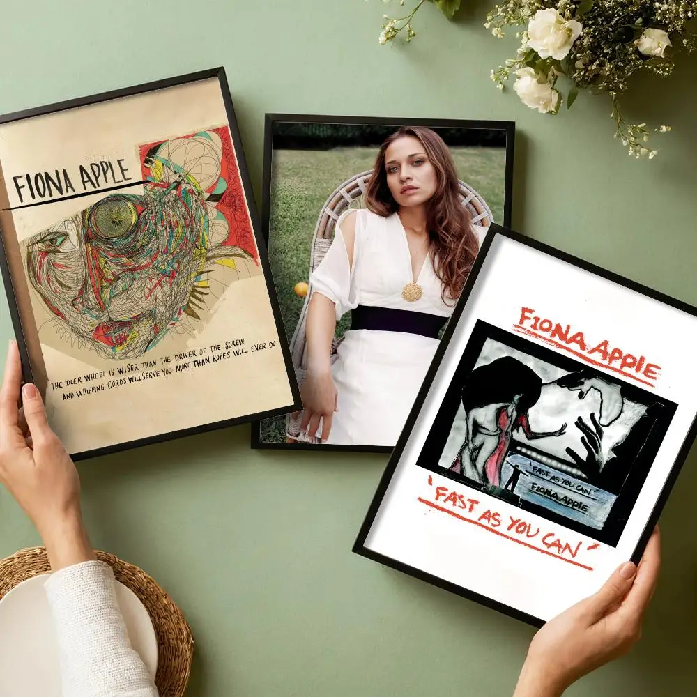 Singer F-Fiona Apple Poster Waterproof Wall Art Sticker for Home Bar Decoration, Self-Adhesive Room Wall Decor Mural