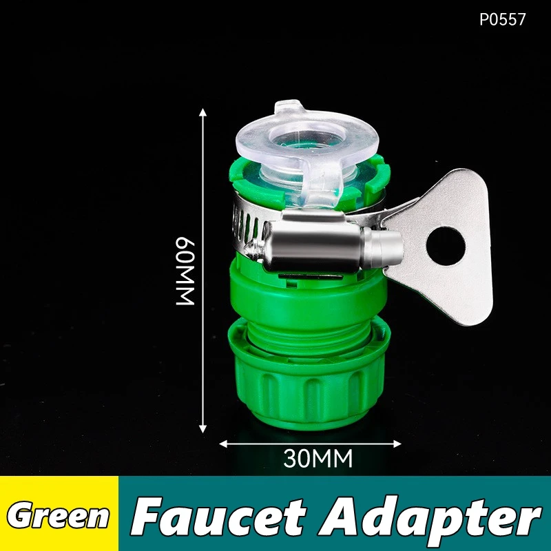 2Pcs Durable Universal Water Faucet Adapter Plastic Hose Fitting Quick Connect Fitting Tap For Car Washing Garden Irrigation