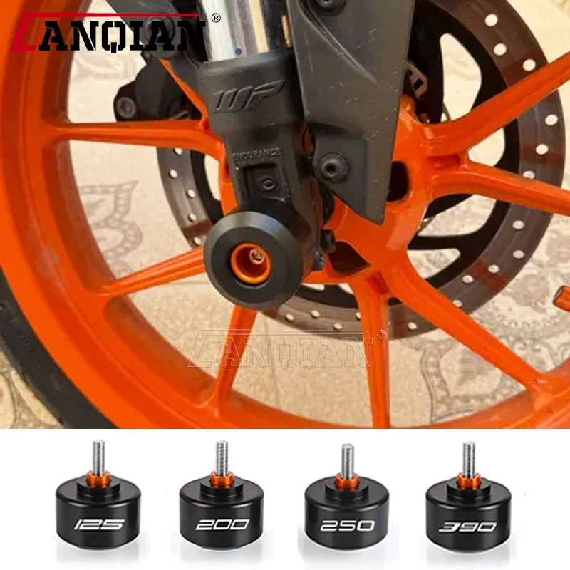 

2024 Front Rear Fork Wheel Frame Slider Crash Protector Pads Roda For DUKE 125 200 250 390 DUKE125 200 DUKE250 DUKE390 2011-2023