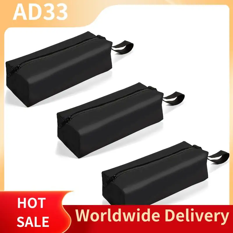 Mejores OFERTAS, paquete de 3 bolsas de herramientas pequeñas, bolsas de herramientas multiusos, bolsa con cremallera de fondo plano, bolsa de herramientas de lona Oxford impermeable, duradera Ea