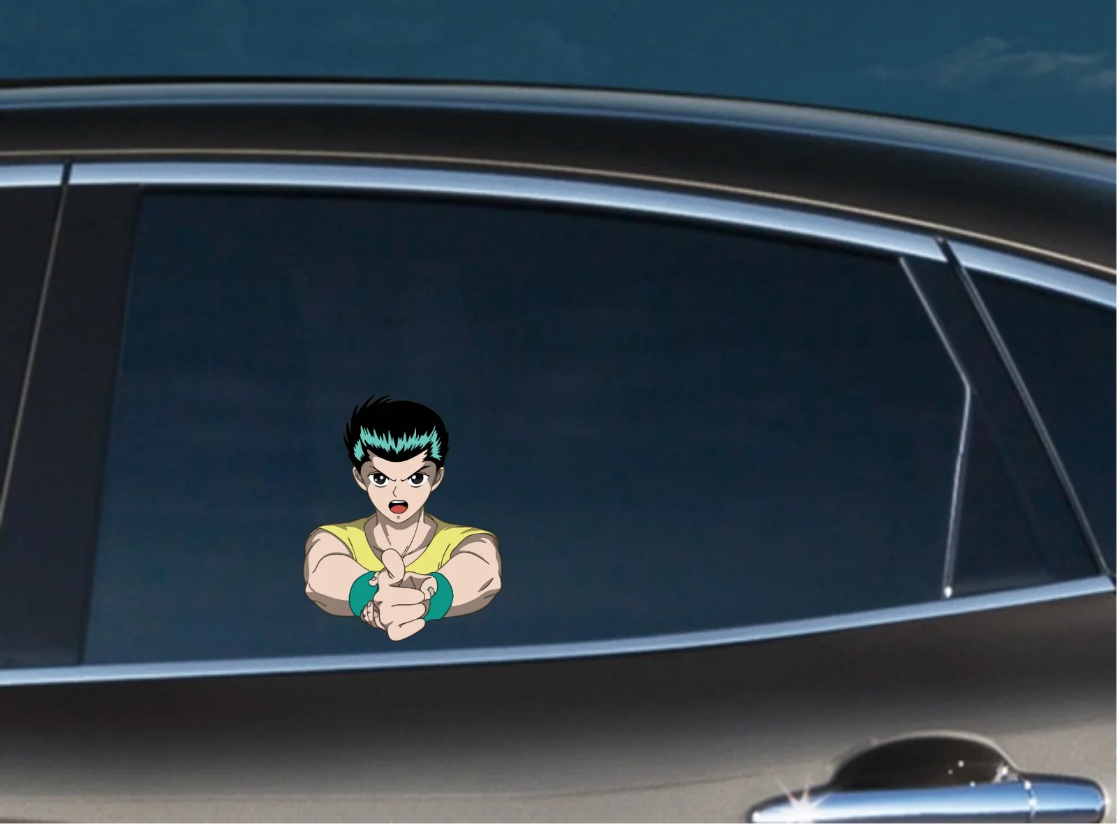 

For 1Pair/2Pcs Yusuke Peeker Peeking Window Vinyl Decal Anime Sticker Manga Hakusho