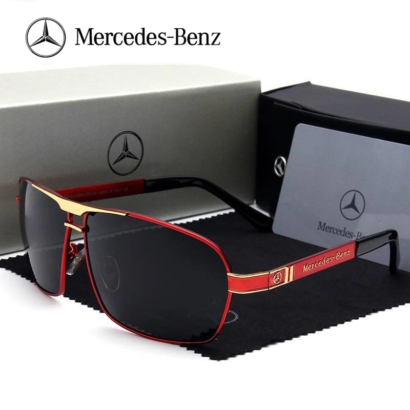 مرسيدس بنز B C E S A V الفئة AMG GLB GLC GLE الطيار SLK SLC CLS سيارة عالية الرجال مكافحة وهج سائق نظارات الاستقطاب النظارات الشمسية