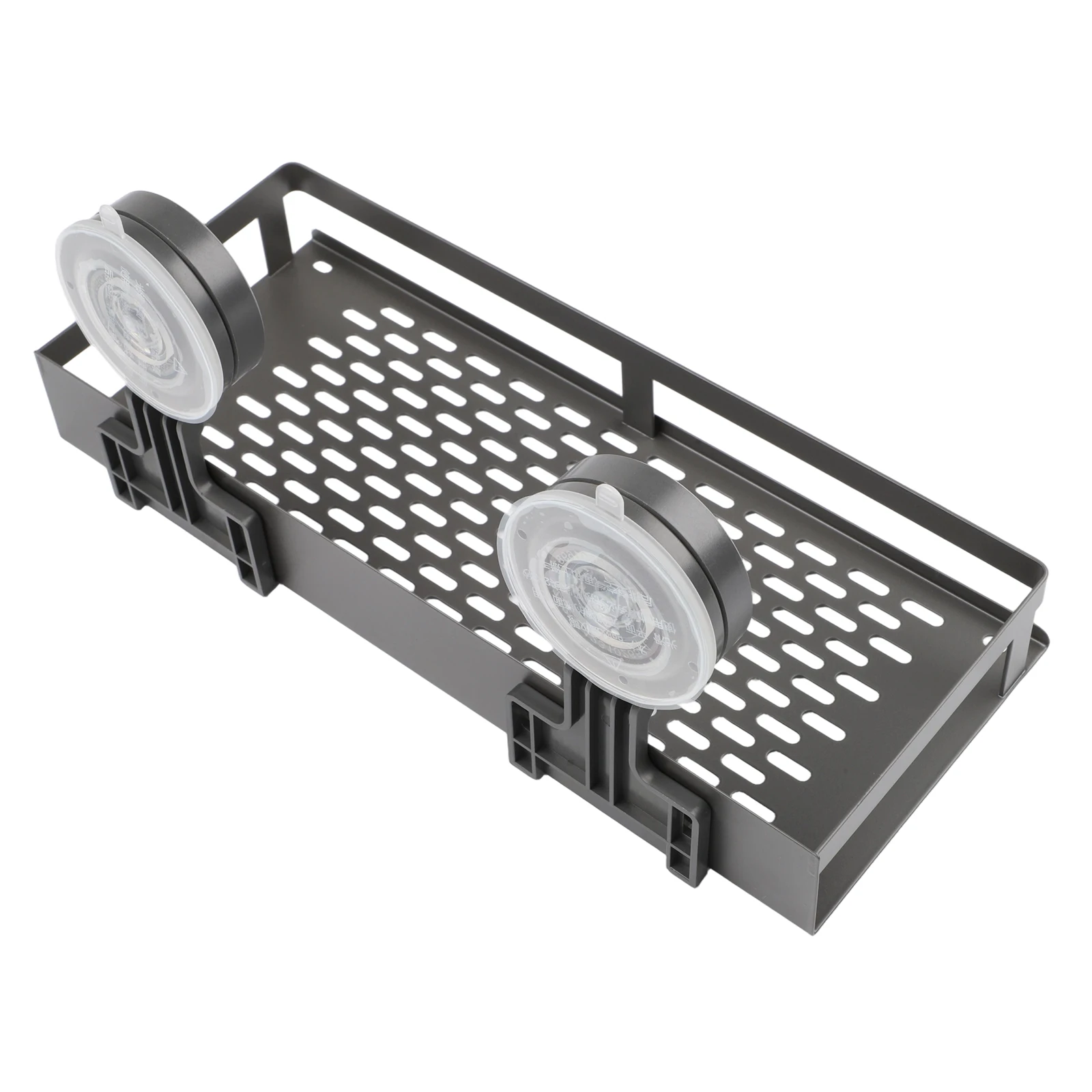 For Bathroom Grey Shower Shelf Shower Shelf Multiple Drainage Holes Repositionable Design Efficient Water Drainage