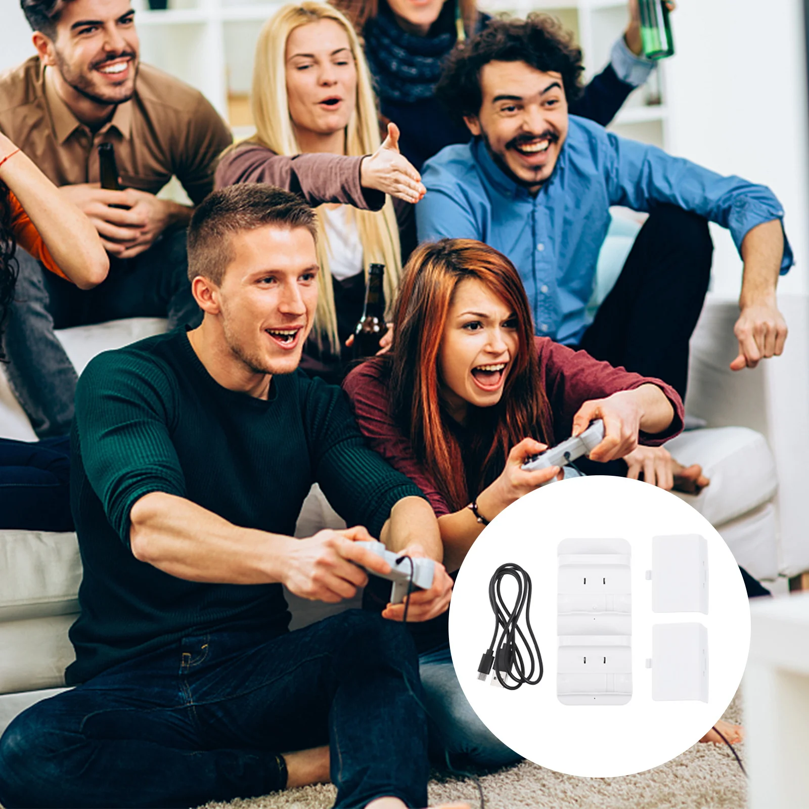 1 مجموعة 1 مجموعة تحكم قاعدة شحن مزدوجة للوحة ألعاب بلاستيكية حزمة الأزرق Led Abs محطة شحن مزدوجة اللعبة