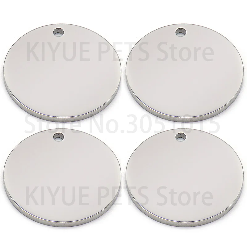 100 Stück/Set Gravierbare Edelstahl-Anhänger für Halsketten, Blanko-Platten zum Prägen von Etiketten für individuelle Logos, Haustier-ID-Anhänger, DIY-Schmuck – Detail 8