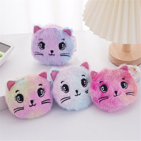 1X Random Color , 11CM Cat Coin Bag , Small Cat Coin Pouch , Coin Wallet Purse