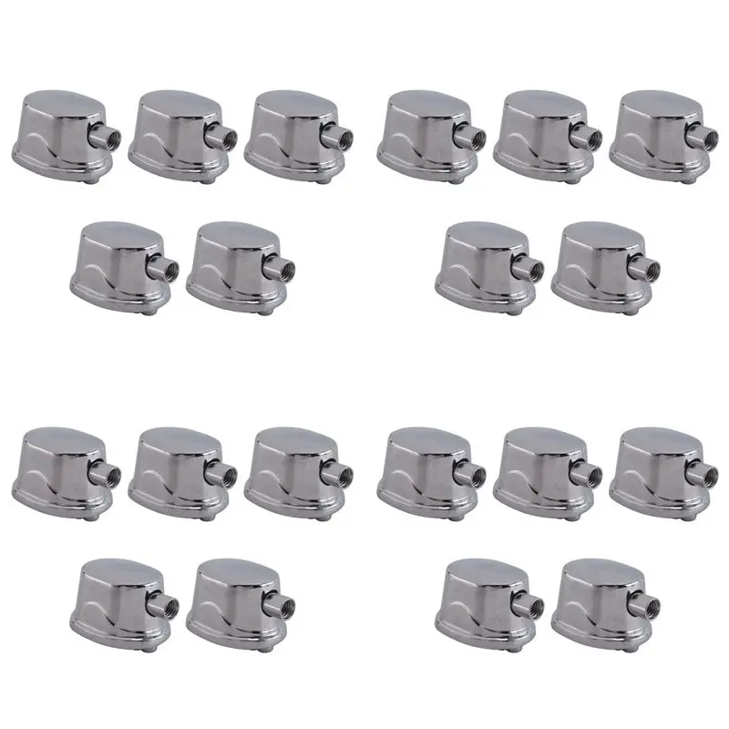HOES-20PCS Silver Alloy Drum Kit Rectangular Claw Hook Lug Single End Drum Percussion Accessory Replacement Parts