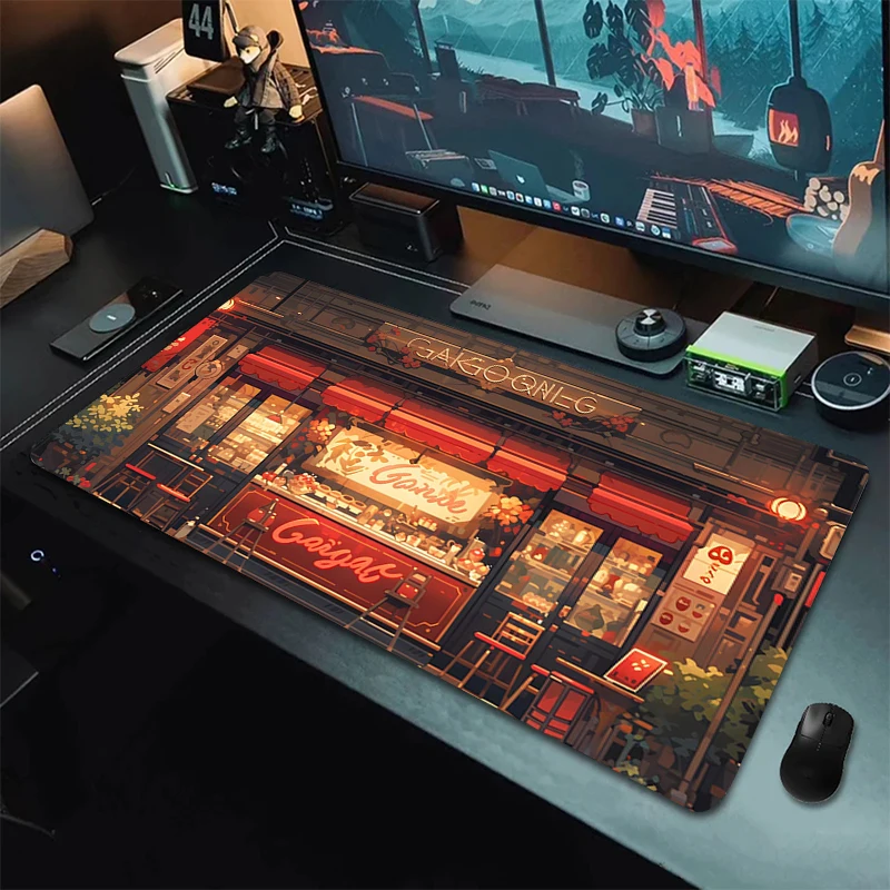 Computer Mouse Pad Gamer Japan Aesthetics Desk Mat Office Accessories Pc Cabinet Mousepad Keyboard Gaming Mats Xxl Large Mause