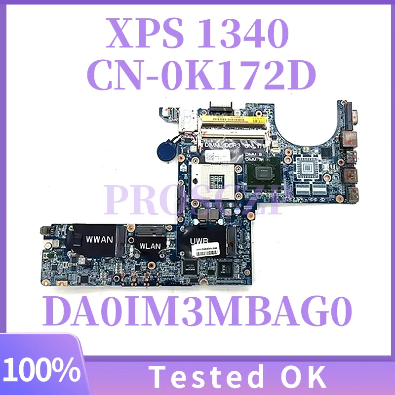 

DA0IM3MBAG0 CN-0K172D 0K172D 0K172D High Quality Mainboard For DELL XPS 1340 PP17S Laptop Motherboard 100% Full Working Well