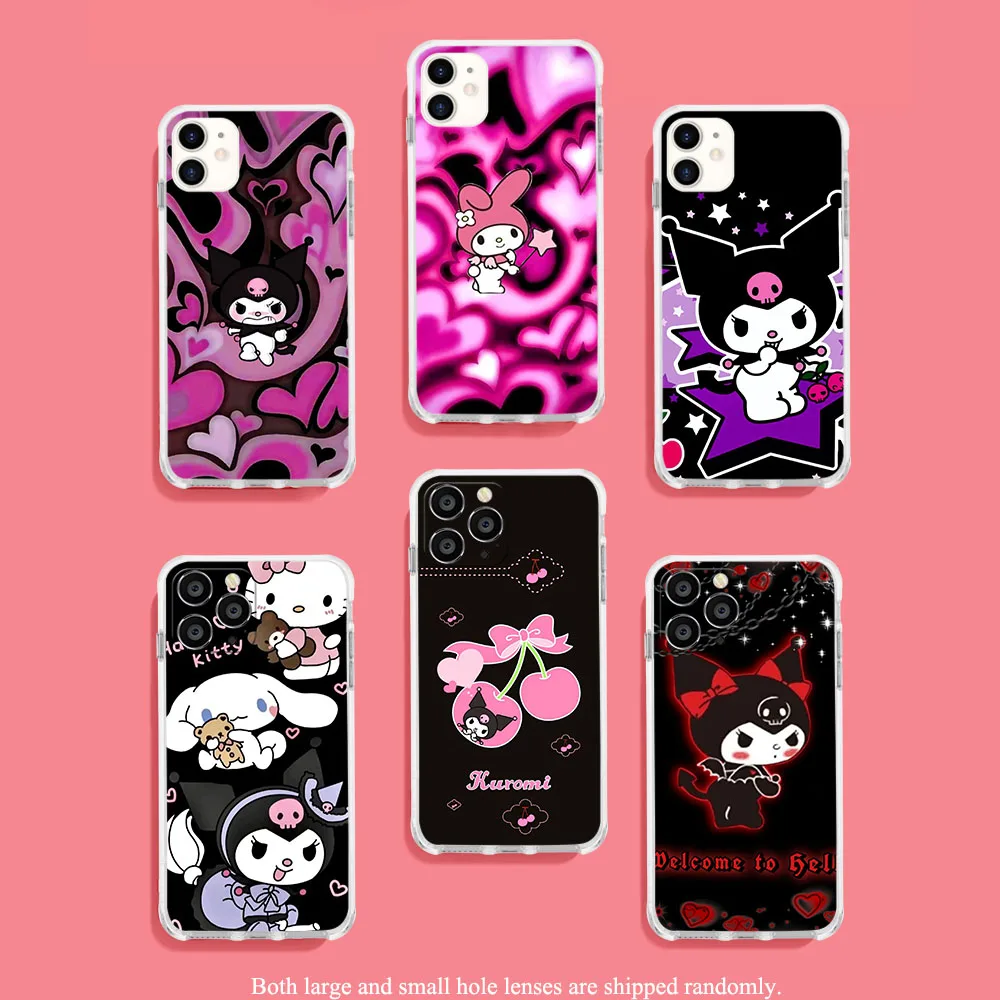 ID-11 Kuromi My Melody Soft Case for Moto One Action Fusion Hyper Macro Vision Zoom E20 E30 E40 ACE G Play Plus