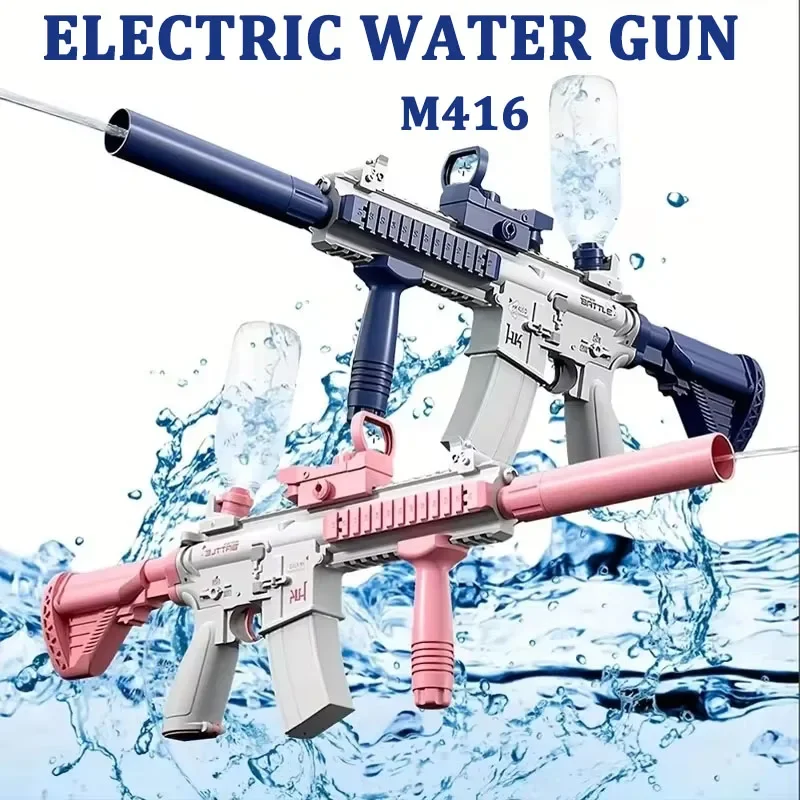 M416 Electric Water Gun Fully Automatic Shooting Toy Beach Outdoor Entertainment Children\'s and Adult Gifts