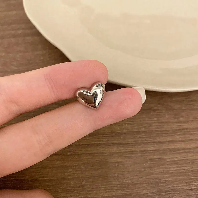 Vintage Heart Clip Earrings For Women Silver Color No Piercing Fake Earring In Lots 2022 Fashion Jewelry Ear Cuff aretes de muje