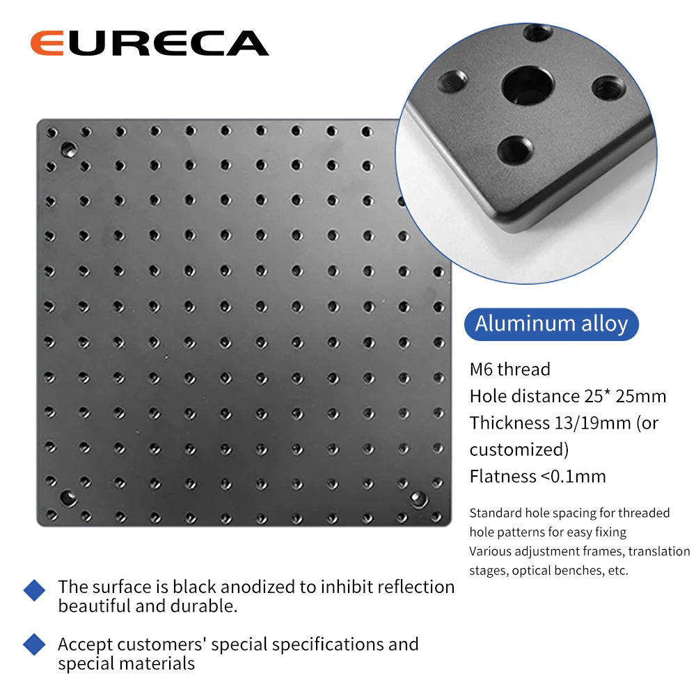 Banco de trabajo de panal de abeja, placa de aluminio perforada óptica para trabajo manual CO2, máquina cortadora de grabado láser CNC para