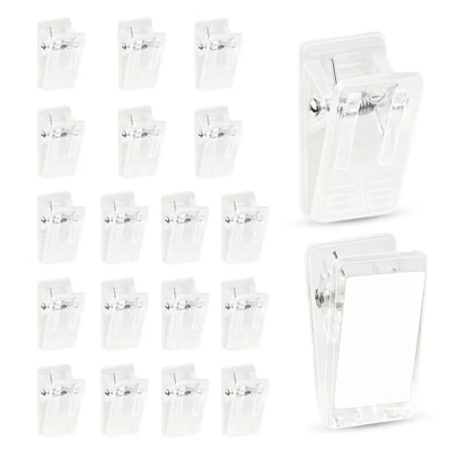 

20 Pieces Self Adhesive Clips for Photo Sticky Clips for Wall Tapestry Wall Hanging Clips Sticky Spring Clips for Office Home C