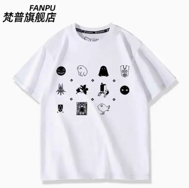 

Anime Nier:Automata Short Sleeve T-Shirt Summer Cosplay Costume Casual Student Loose Tops anime