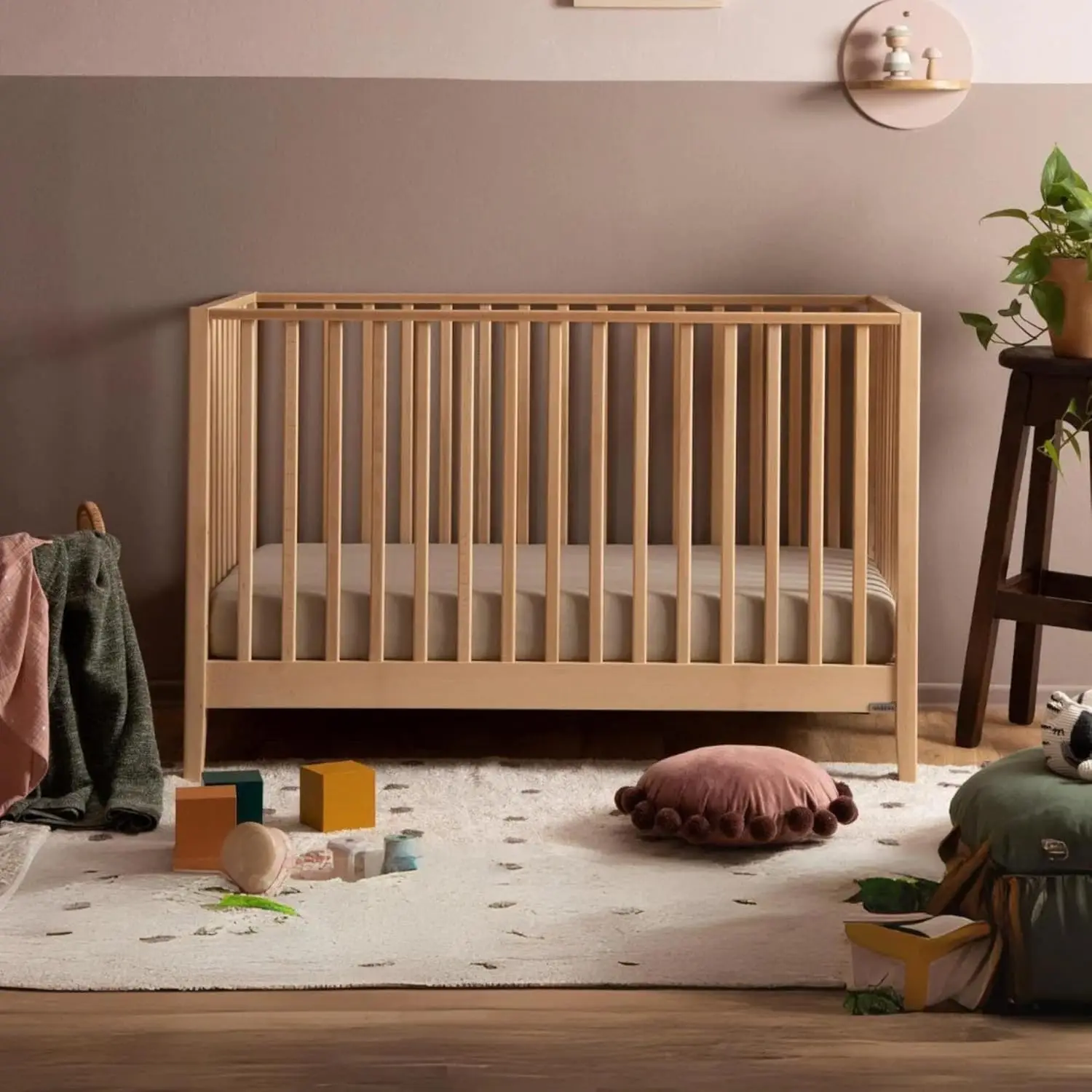 

Детская кроватка-трансформер Baby LaLa 3-в-1 - деревянная кроватка, превращающаяся в кровать для малышей и дневную кровать - сертифицирована Greenguard Gold, изготовленная на заказ