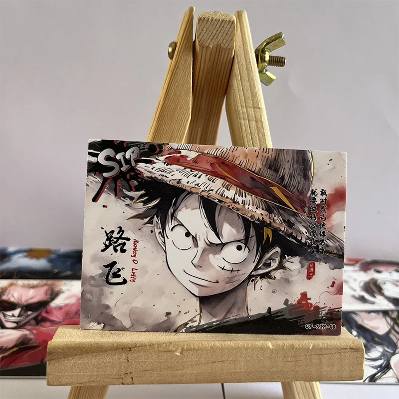 Anime One Piece Monkey D Luffy Nami Boa Hancock Nico Robin Roronoa Zoro Sanji tarjeta coleccionable juguetes para niños, regalo de cumpleaños