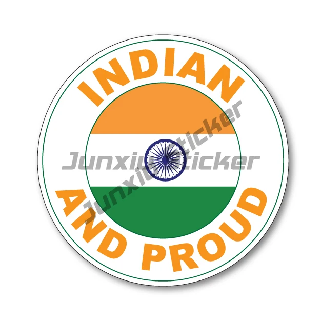 

INDIAN AND PROUD- India Flag Car Van Vinyl Self Adhesive Stickers