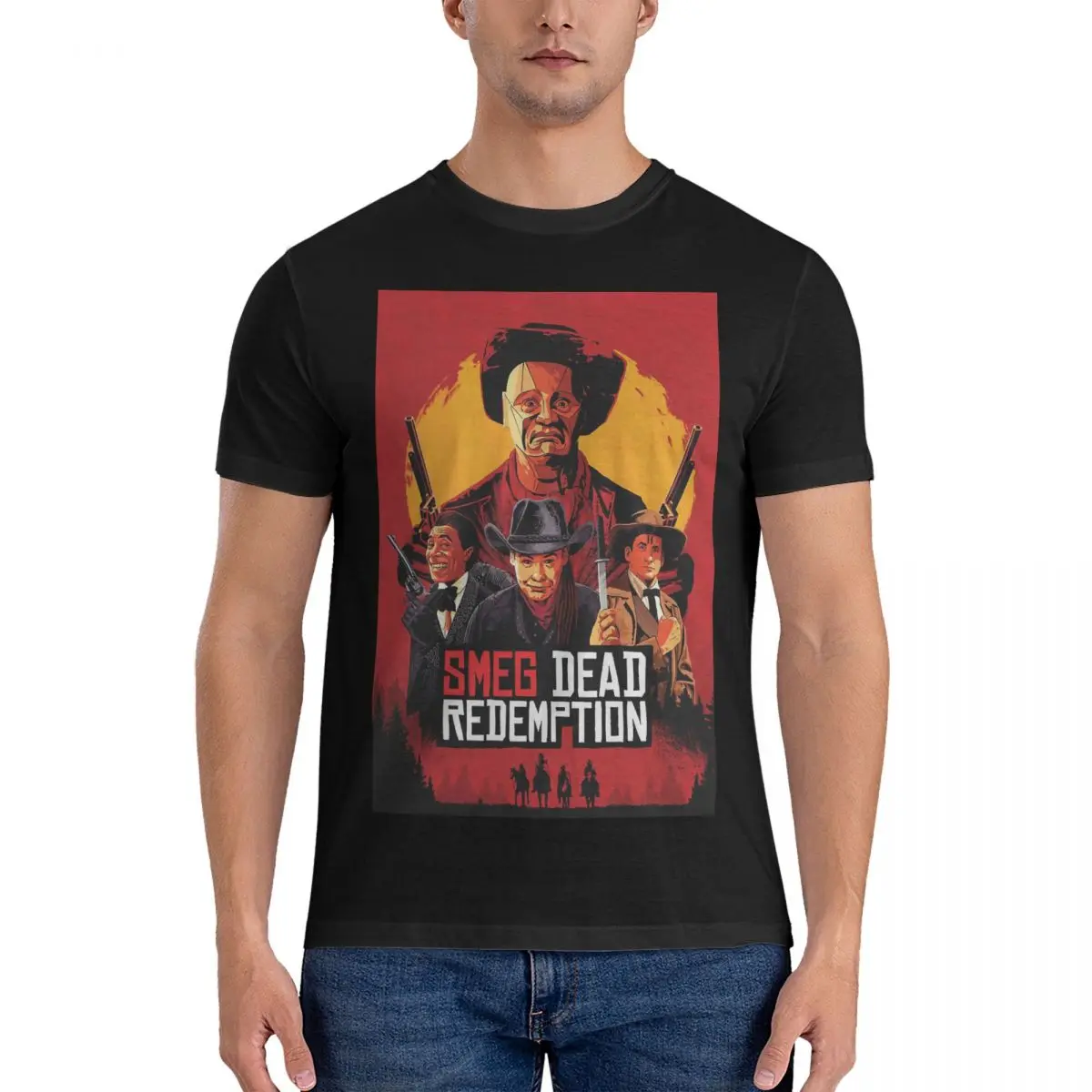 Men SMEG T Shirt Red Dead Redemption 100% Cotton Clothes Amazing Short Sleeve O Neck Tees Gift Idea T-Shirt