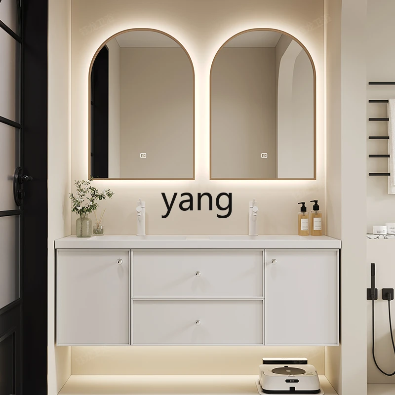 CX combination ceramic integrated basin intelligent solid wood bathroom cabinet bathroom
