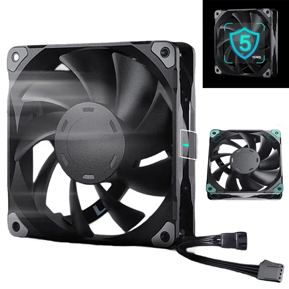 Chassis Radiator 140mm Case Cooler Fan 4-Pin PWM Silent Cooling Fan 1800RPM with Hydraulic Bearing for Computer Cases Cooling