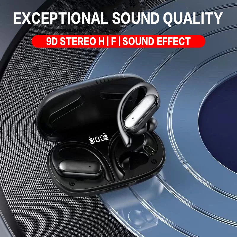 A520 słuchawki douszne ze sterowaniem dotykowym Bluetooth 5.3 TWS wodoodporne słuchawki douszne HIFI Stereo sportowe słuchawki do gier słuchawki z