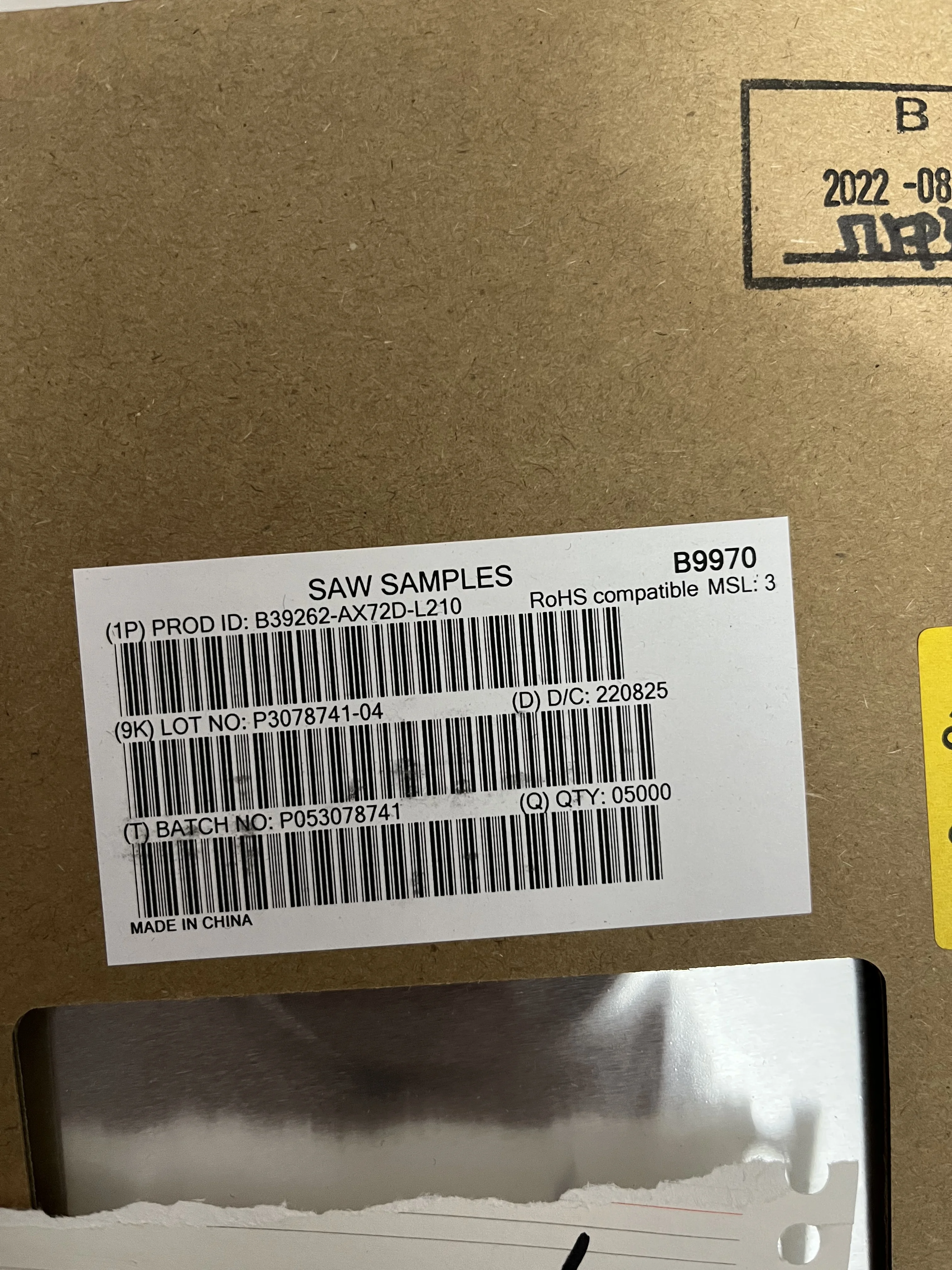 10SZT B39262-AX72D-L210