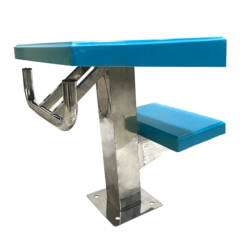 New Arrivals Two-steps Starting Block Swimming Diving Platform With Fiberglass Panel