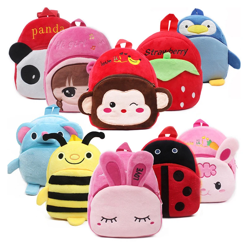 Mode Kinder Schule Taschen Cartoon Plüsch Kinder Rucksack Kindergarten Jungen Und Mädchen Schule Taschen Mini Rucksack Buch Tasche