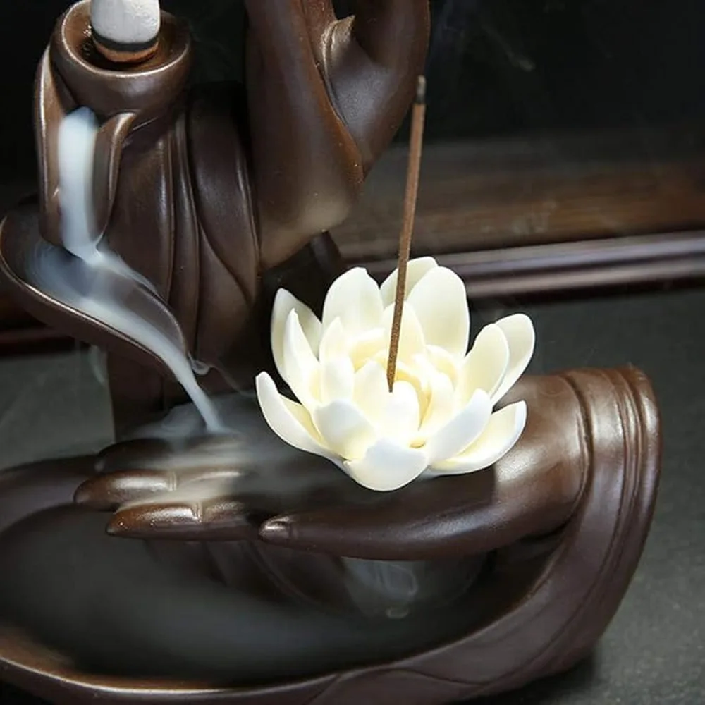 Incense Burner Waterfall Cone Incense Burner Unique Ceramic Holder Elevates Cozy Environment At Home But Also Reflects