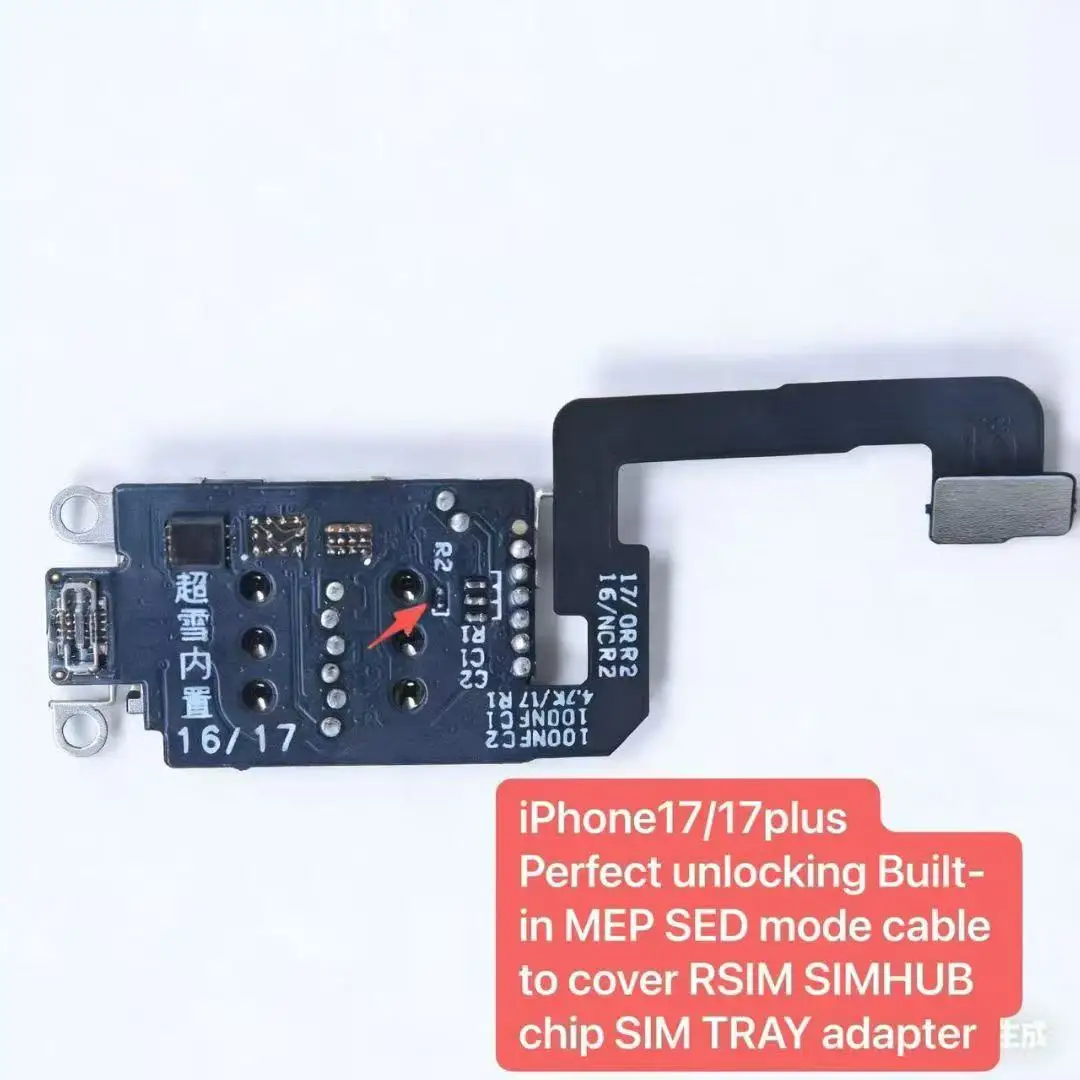 Automatic MEP card slot Built-in SIMHUB IC for iphone12 to IP17 Support OTA plug and play